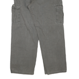 WRANGLER Mens Regular Grey Cotton Blend Cargo Jeans W38 L32 Zip Pockets