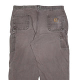 CARHARTT Mens Cotton Relaxed Tapered Brown W40 L27 Workwear Utility Trousers
