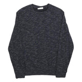 C&A Mens Black Marle Cotton Blend Crew Neck Sweatshirt S Casual Pullover