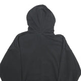 ADIDAS Womens Black Hoodie UK 10 Cotton Blend Pullover Casual Sportswear