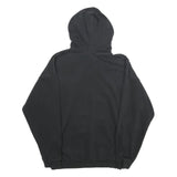 ADIDAS Womens Black Hoodie UK 10 Cotton Blend Pullover Casual Sportswear