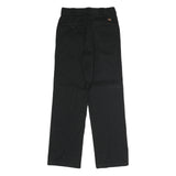 DICKIES Mens Polyester Blend Black Classic Straight Trousers W30 L32 Workwear