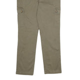 Mens Cotton Blend Regular Fit Cargo Trousers Beige W30 L30 Casual Workwear
