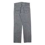 LEVI'S 513 Mens Jeans Grey Regular Straight Denim Medium W30 L30 Classic Zip