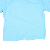 MAUI Mens Blue & White Cotton Blend Shirt XL Casual Button Front Summer Style