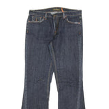 DAVID KAHN Womens Jeans Blue Regular Flared Denim Medium W30 L32 Stylish Pockets