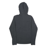 NIKE Mens Black Grey Cotton Blend Full Zip Hoodie M Dri-FIT Lightweight