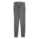 LEVI'S 710 Womens Jeans Grey Slim Skinny Denim Medium W26 L30 Stretch Cotton