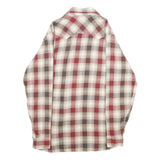LEVI'S Mens Red Brown Cream Check Shirt M Long Sleeve Cotton Casual