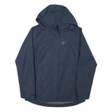 JACK WOLFSKIN Womens Blue Outdoor Jacket XS Polyester Blend Zip Hooded Plain