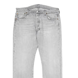 LEVI'S 501 Mens Jeans Blue Classic Straight Denim Light W36 L30 Button Closure