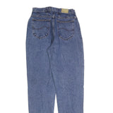 LEE Womens Regular Fit Blue Denim Jeans W28 L32 Classic Cotton Blend Zip Pockets