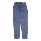 LEE Womens Regular Fit Blue Denim Jeans W28 L32 Classic Cotton Blend Zip Pockets