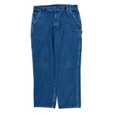 Carhartt Double Knee Carpenter Jeans - 38W 32L Blue Cotton