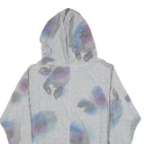 DKNY Womens Grey Multicolour Pattern Pullover Hoodie XL Casual Sweatshirt