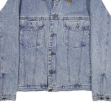 CABELA'S Mens Blue Cotton Button Denim Jacket L Outdoor Casual Classic