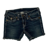 True Religion Denim Shorts - 26W US 0 Blue Denim