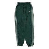 Adidas Track Pants - Large Green Nylon