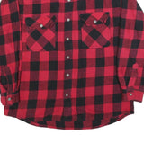 STILLWATER SUPPLY CO Mens Red & Black Check Shirt XL Cotton Blend Lumberjack