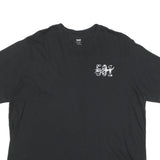 LEVI'S Mens Black Graphic T-Shirt XL Short Sleeve Crew Neck Classic Cotton Blend