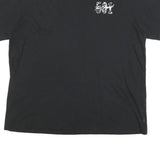 LEVI'S Mens Black Graphic T-Shirt XL Short Sleeve Crew Neck Classic Cotton Blend