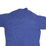 PINEAPPLE CONNECTIONS Mens Blue Cotton Shirt M Button Front Dragon Print Casual