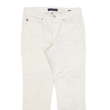 TOMMY HILFIGER Womens White Regular Fit Straight Denim Jeans W29 L26 Lightweight