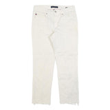 TOMMY HILFIGER Womens White Regular Fit Straight Denim Jeans W29 L26 Lightweight