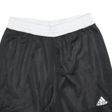 ADIDAS Mens Black & White Casual Sports Shorts L W30 Athletic Gym Wear