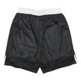ADIDAS Mens Black & White Casual Sports Shorts L W30 Athletic Gym Wear