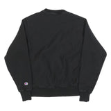CHAMPION REVERSE WEAVE Mens Black GoPuff Logo Crew Neck S Sweatshirt Cotton