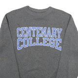 CHAMPION Mens Grey Centenary College Crew Neck S Cotton Blend Sweatshirt