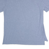 TOMMY HILFIGER Mens Blue Short Sleeve Plain Polo Shirt XL Cotton Classic Fit