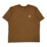 Carhartt T-Shirt - 2XL Brown Cotton