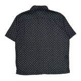 Nat Nast Short Sleeve Shirt - Large Black Cotton
