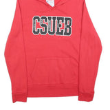 CHAMPION Womens Red CSUEB Pullover Hoodie L Cotton Blend Casual Sweatshirt