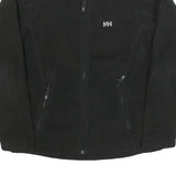 HELLY HANSEN Mens Black Jacket S Polyester Blend Plain Zip Outdoor Casual