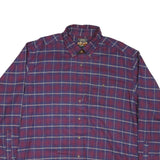 HIGH SIERRA Mens Red & Blue Check Shirt 2XL Cotton Blend Casual Button-Down