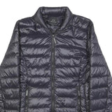 ARMANI EXCHANGE Womens Black Puffer Jacket S Polyester Zip Plain Slim Fit