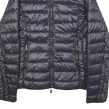 ARMANI EXCHANGE Womens Black Puffer Jacket S Polyester Zip Plain Slim Fit