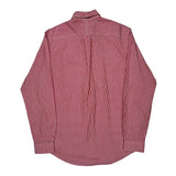 Ralph Lauren Striped Shirt - Medium Red Cotton