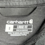 Carhartt Spellout Hoodie - Small Black Cotton