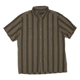 MAMMUT Mens Brown Striped Shirt XL Lightweight Casual Cotton Blend Summer