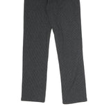 JOOP Mens Cotton Blend Black Pinstripe Regular Straight Trousers W25 L28 Stylish