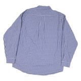 TOMMY HILFIGER Mens Blue & White Check Shirt XL Classic Fit Cotton Blend