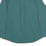 CHAPS Mens Green & Black Check Shirt XL Button-Down Collar Long Sleeve