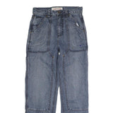 DICKIES Mens Jeans Blue Regular Straight Denim Medium W29 L29 Workwear Button