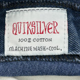 Quiksilver Denim Shorts - 29W 8L Dark Wash Cotton