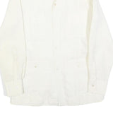 CRIOLLA Mens White Cotton Blend Shirt S Classic Long Sleeve Button Shirt