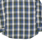 WOOLRICH Mens Blue & Green Check Shirt L Cotton Long Sleeve Casual Classic